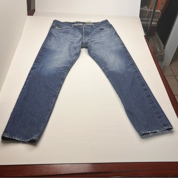 AG Adriano Goldschmied Kuroki Selvedge Selvage Men 36 x 34 Blue Denim Jean *FLAW - Picture 1 of 14